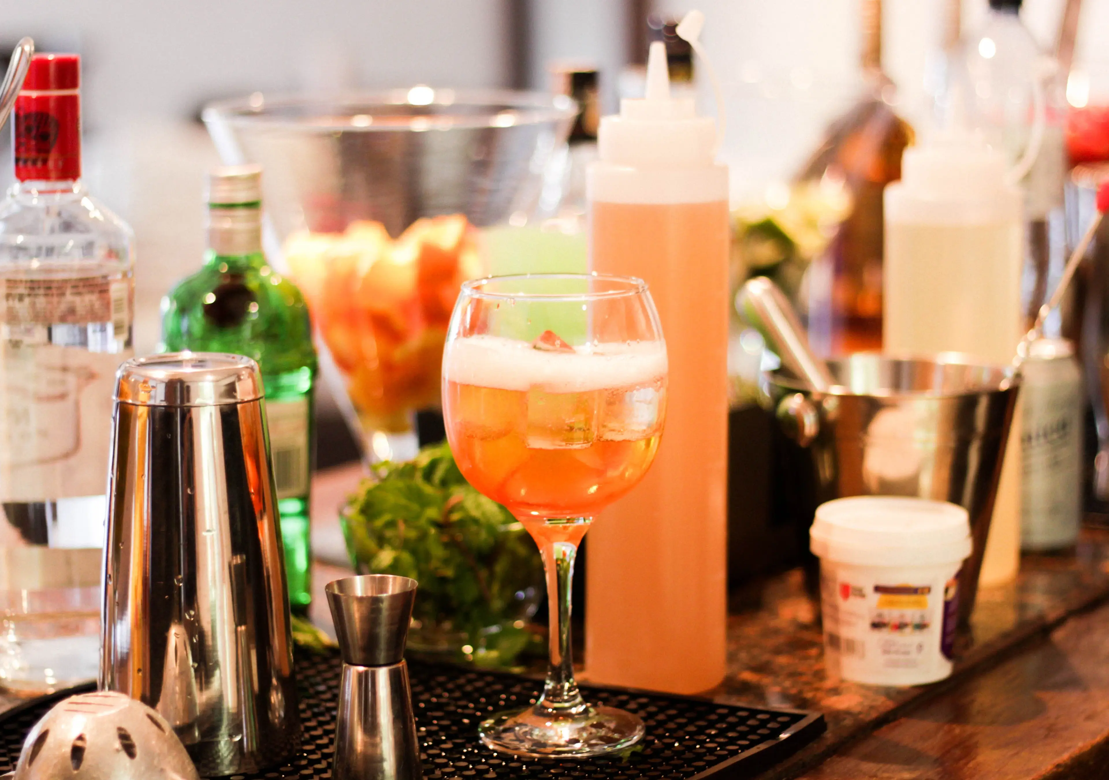 Drink preparado em um evento